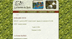 Desktop Screenshot of lafermedubuis.be