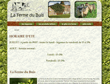 Tablet Screenshot of lafermedubuis.be